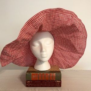 Red&White gingham hat